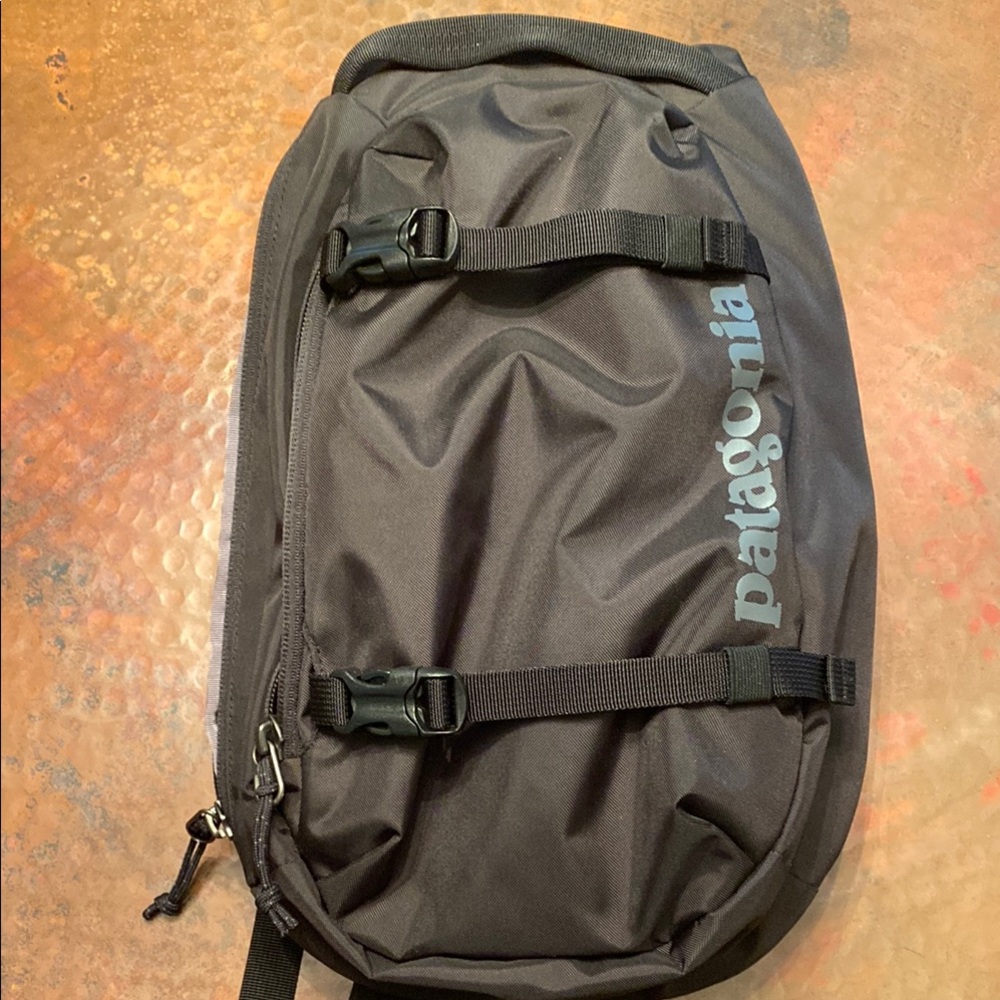 Patagonia Black Duffel Bag with Adjustable Straps